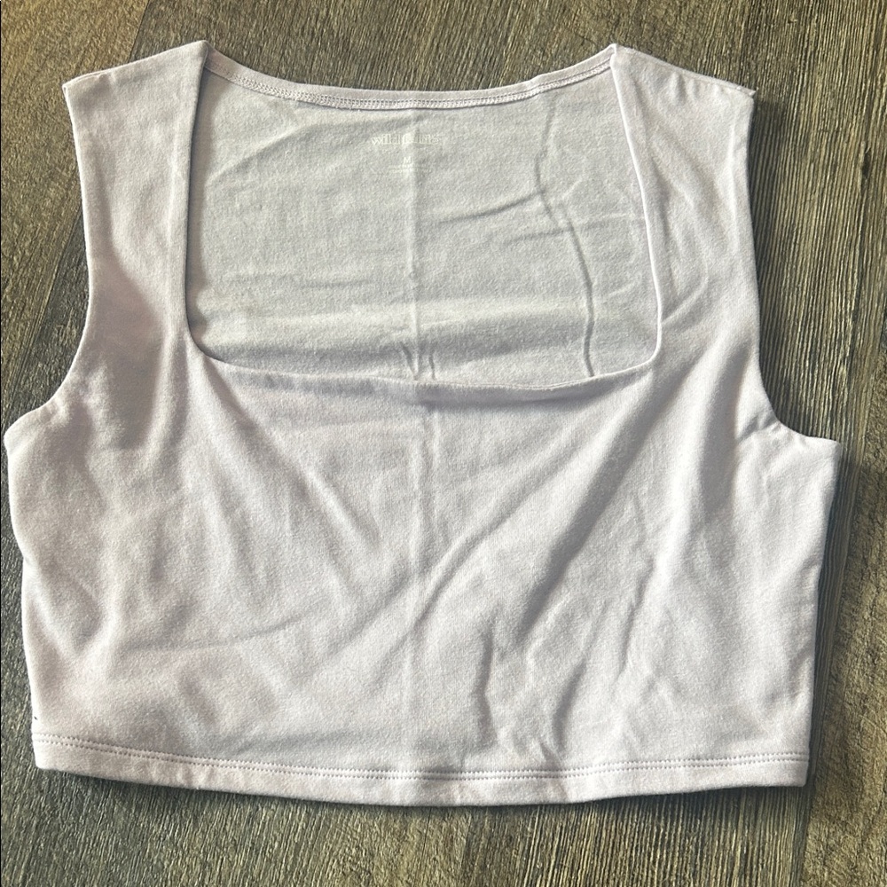 Wild Fable Lavender Sleeveless Sailor Collar Crop Tank